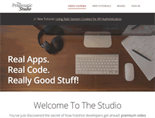 Tablet Screenshot of pragmaticstudio.com